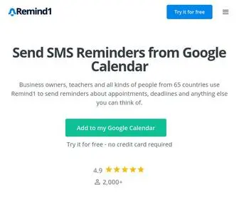 Remind1.com(Appointment Reminders) Screenshot