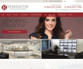 Remington-Laser.com(Laser Dermatology Calgary AB) Screenshot