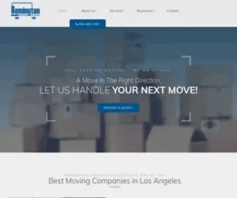 Remington-Moving.com(Remington Moving & Storage) Screenshot