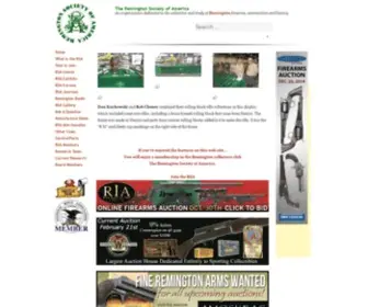 Remingtonsociety.org(An organization dedicated to the collection and study of Remington firearms) Screenshot