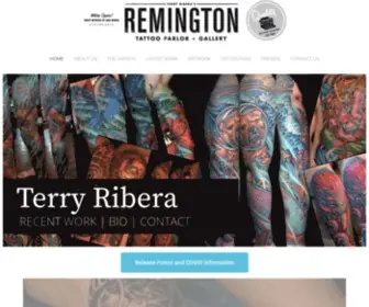 Remingtontattoo.com(Terry Ribera's Remington San Diego Tattoo Parlor + Gallery) Screenshot