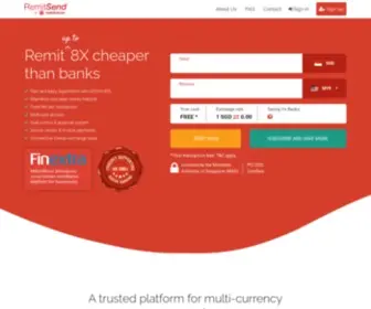 Remitsend.com(Overseas Money Transfer) Screenshot