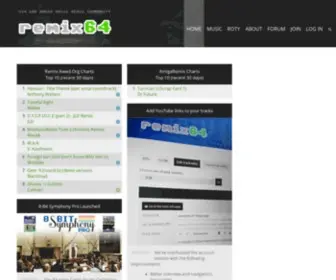 Remix64.com(C64 and Amiga Music Remix Community) Screenshot