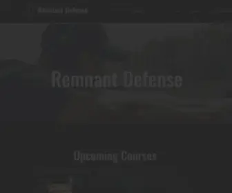 Remnantdefense.com(Remant Defense) Screenshot