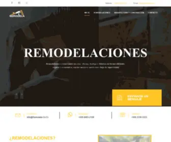 Remodela.co.cr(Remodelaciones Costa Rica) Screenshot