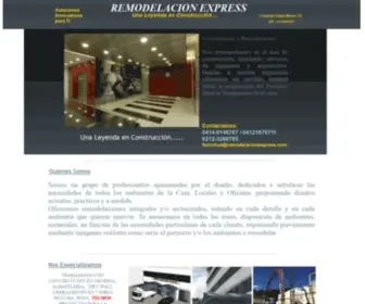 Remodelacionexpress.com(Remodelación) Screenshot