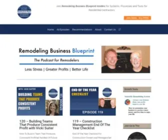 Remodelingbusinessblueprint.com(Remodeling Business Blueprint Podcast) Screenshot