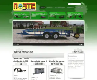 Remolquesnorte.com(Grupo Remolques del Norte) Screenshot