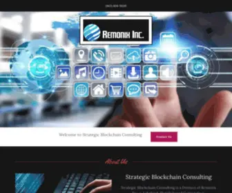 Remonix.com(Strategic Blockchain Consulting) Screenshot