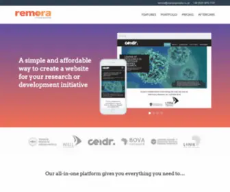 Remora.media(Specialist global health website template) Screenshot