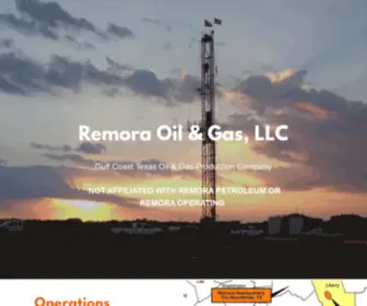 Remoraoil.com(Remora Oil & Gas) Screenshot