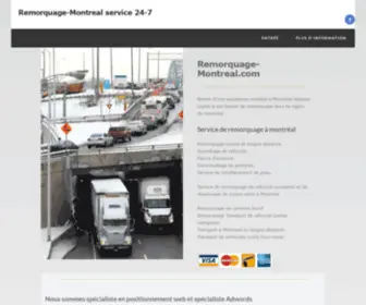 Remorquage-Montreal.com(Remorquage Montreal Service 24/7) Screenshot