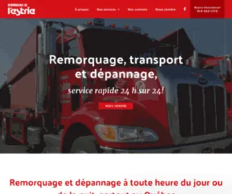 Remorquagedelestrie.ca(Remorquage de l'Estrie) Screenshot