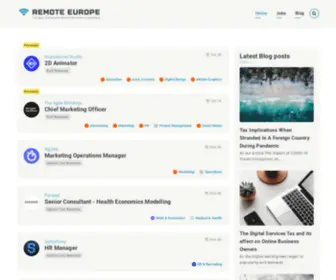Remote-Europe.com(Remote Europe) Screenshot