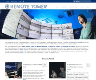 Remote-Tower.eu(Website of the SESAR projects PJ05) Screenshot