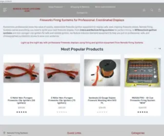 Remotefiringsystems.com(Remote Fireworks Firing Systems for Professional) Screenshot