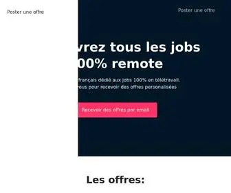 Remotefr.com(Tous les jobs de développeur 100% remote) Screenshot