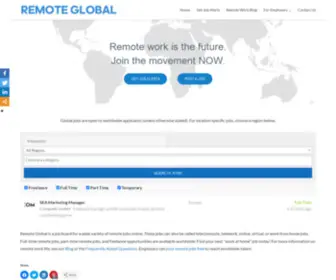 Remoteglobal.com(100% Remote Jobs) Screenshot