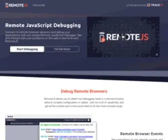 Remotejs.com(Remote JavaScript Debugger) Screenshot