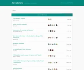 Remotelane.com(Remote jobs for everyone) Screenshot