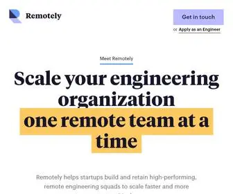 Remotely.works(Top-performing remote engineering squads) Screenshot