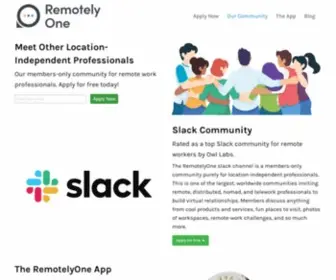 Remotelyone.com(Remotelyone) Screenshot