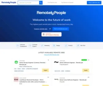 Remotelypeople.com(Worldwide Remote jobs in design) Screenshot