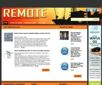 Remotemagazine.com(Remote Site and Equipment Management Magazine) Screenshot