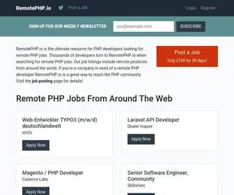 Remotephp.io(Only Remote PHP Jobs) Screenshot