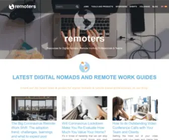 Remoters.net(Remote Work Hub for Professionals & Companies) Screenshot