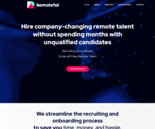 Remotetal.io(Home) Screenshot