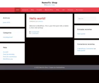 Remoticshop.com(My Remotic Shop Blog) Screenshot