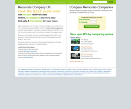 Removalscompany.co.uk(Removals Company) Screenshot