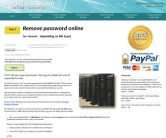 Remove-Password.com(Remove password online excel) Screenshot