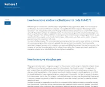 Remove1.com(Remove1) Screenshot