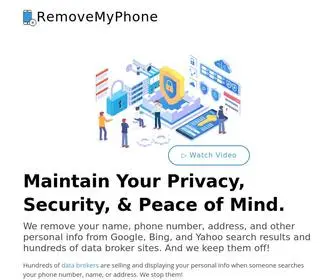 Removemyphone.com(Remove Your Phone Number and Name from Google & Data Brokers) Screenshot