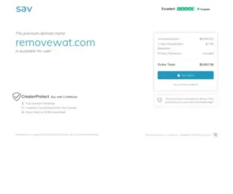 Removewat.com(The premium domain name) Screenshot