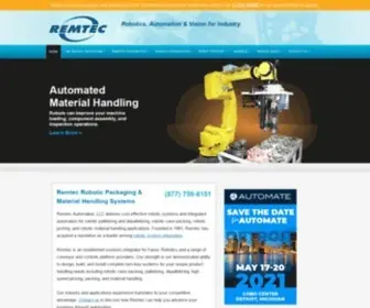 Remtecautomation.com(Remtec Robotics & Automated Packaging Systems) Screenshot