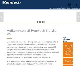 Remtech.no(Fysisk sikkerhet mot varme) Screenshot