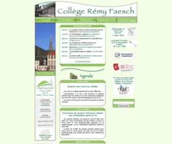 Remyfaesch.fr(Accueil Collège Rémy Faesch) Screenshot