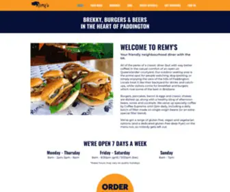 Remys.com.au(Breakfast, burgers and beers) Screenshot