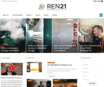 Ren21.net(Building the sustainable energy future with renewable energy) Screenshot