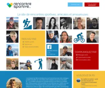 Rencontresportive.com(Le site de rencontres sportives) Screenshot