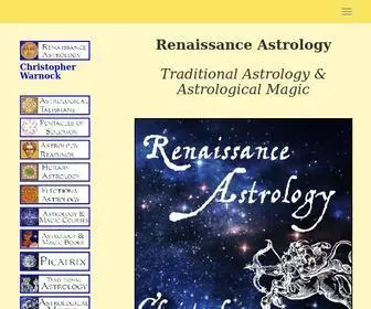 Renaissanceastrology.com(Renaissance Astrology Christopher Warnock Horary Astrology Electional Astrology Astrological Magic Traditional Astrology) Screenshot