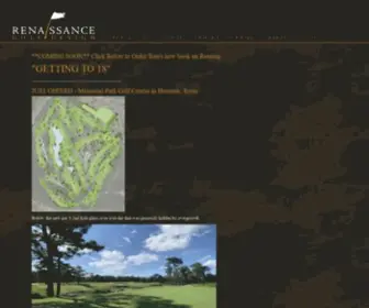 Renaissancegolf.com(Golf Course Design) Screenshot