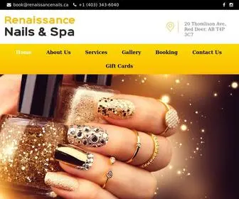 Renaissancenails.ca(Eyelash, Artificial Nails, Wax, Spa Facials & more) Screenshot