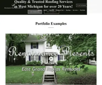 Renaissanceroof.com(Grand Rapids Roofing Contractors) Screenshot
