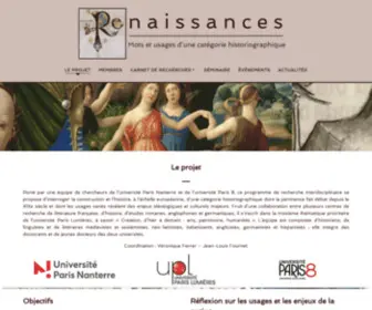 Renaissances-UPL.com(Renaissances UPL) Screenshot