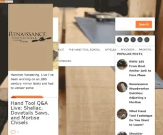Renaissancewoodworker.com(The Renaissance Woodworker) Screenshot