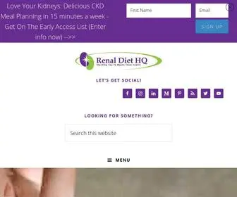 Renaldiethq.com(Do You Have To Get Your Renal Diet Meal Plan Under Control Before Your Kidneys Fail) Screenshot